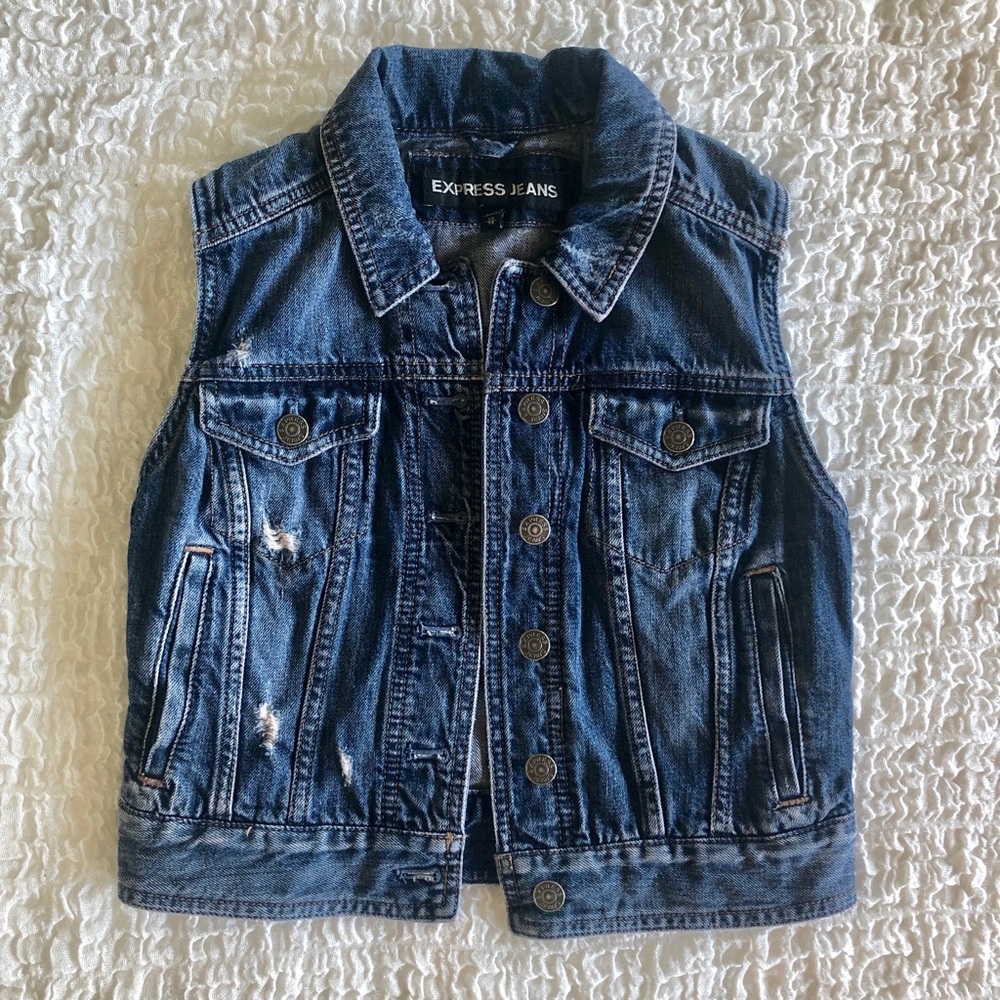 Express Jean Vest- XS